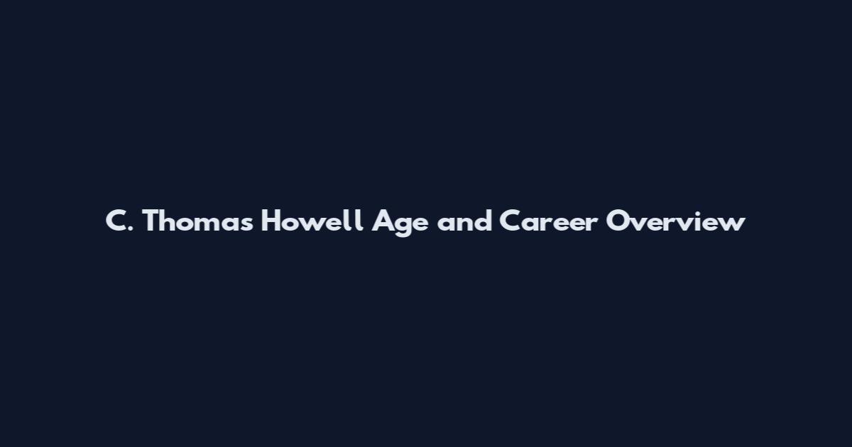 C. Thomas Howell Age and Career Overview