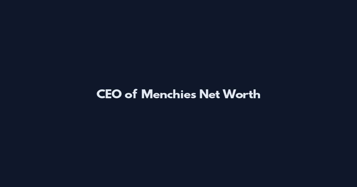 CEO of Menchie's Net Worth
