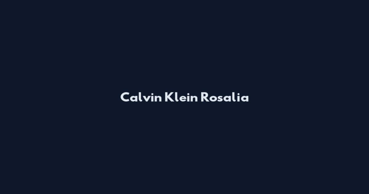 Calvin Klein Rosalia