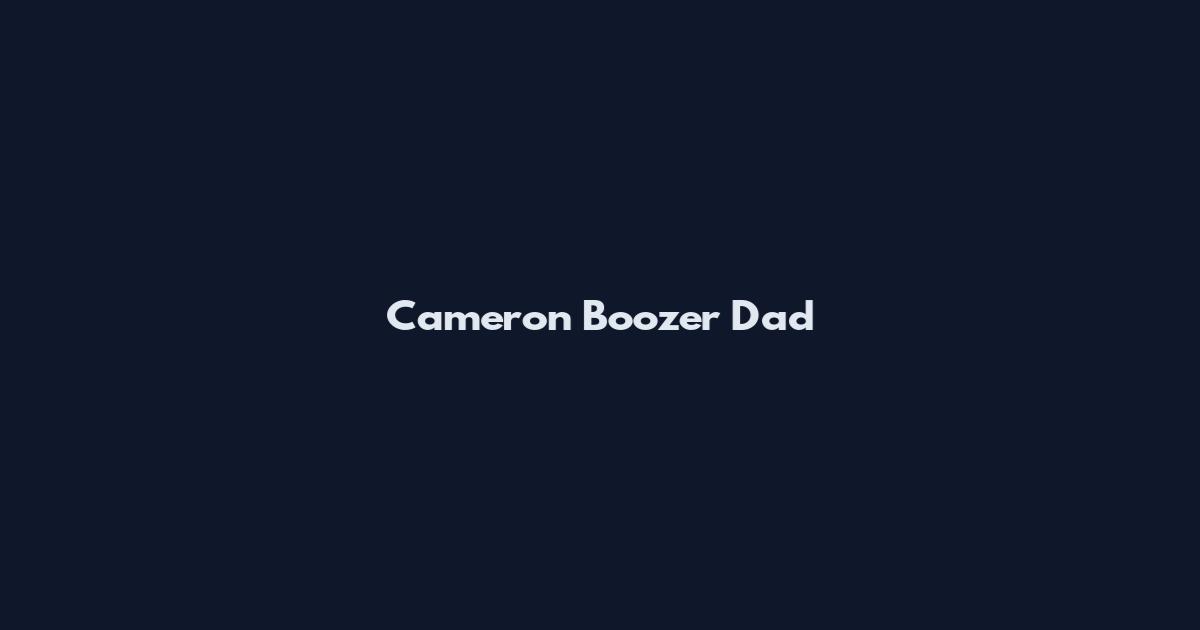 Cameron Boozer Dad