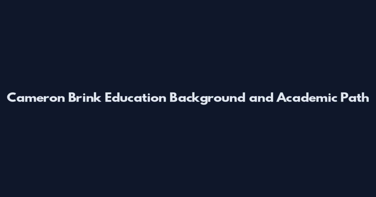 Cameron Brink Education Background and Academic Path