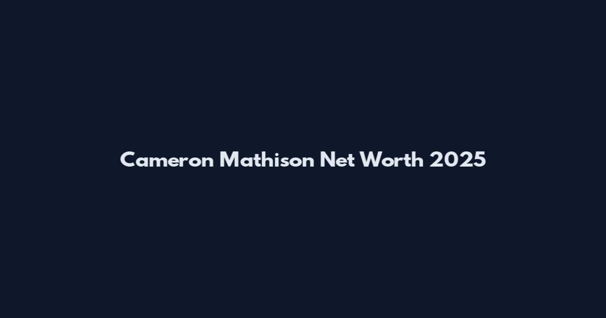 Cameron Mathison Net Worth 2025