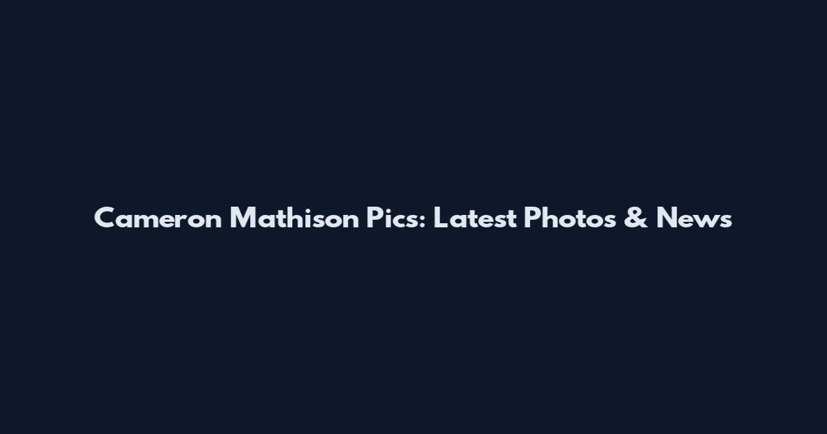 Cameron Mathison Pics: Latest Photos & News
