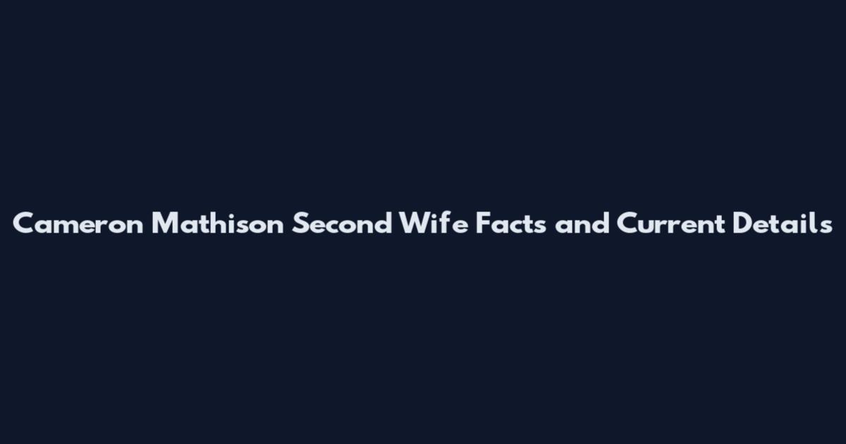 Cameron Mathison Second Wife Facts and Current Details