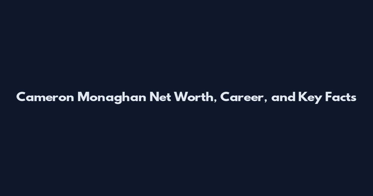 Cameron Monaghan Net Worth, Career, and Key Facts