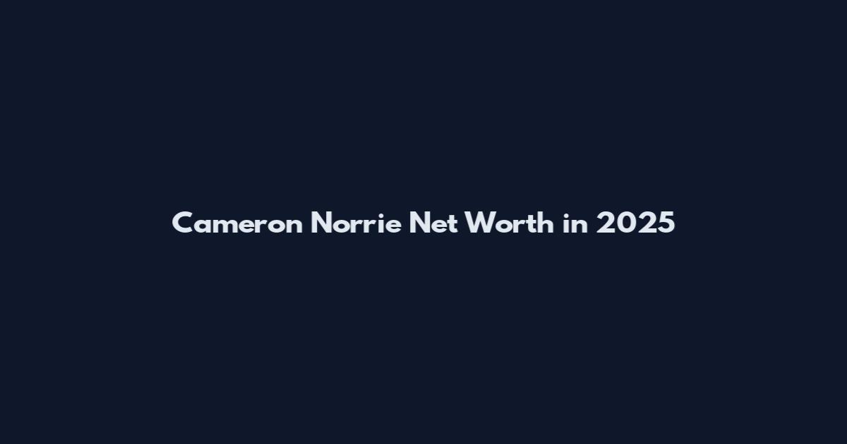 Cameron Norrie Net Worth in 2025