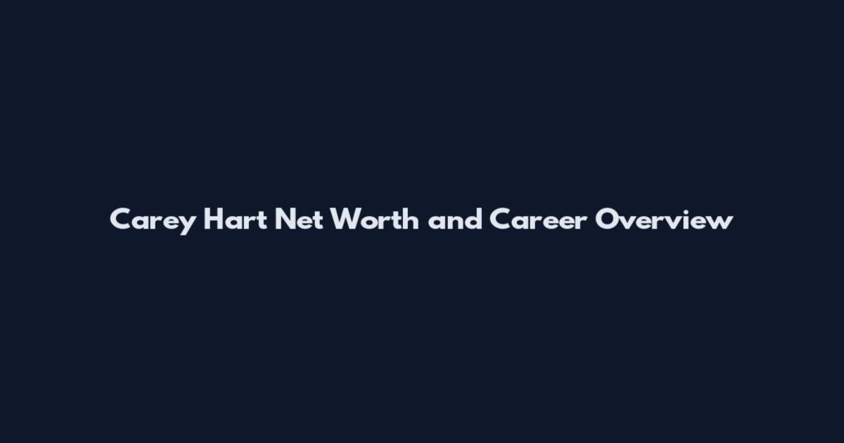 Carey Hart Net Worth and Career Overview