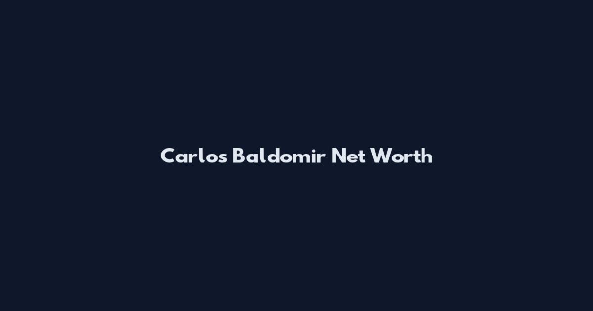 Carlos Baldomir Net Worth