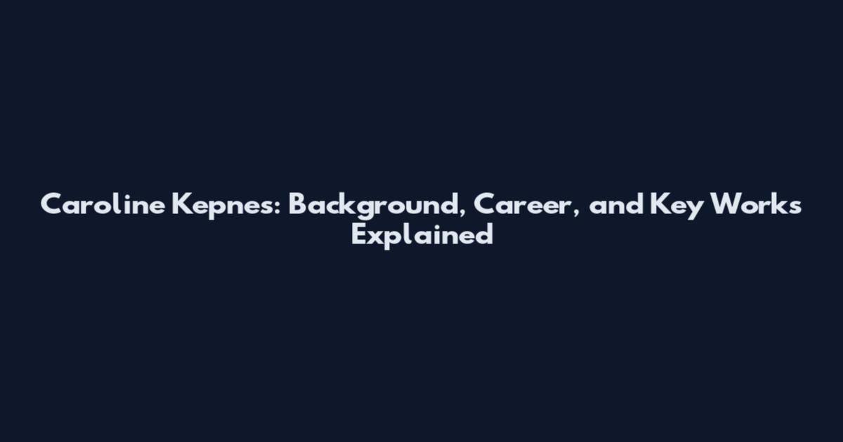 Caroline Kepnes: Background, Career, and Key Works Explained