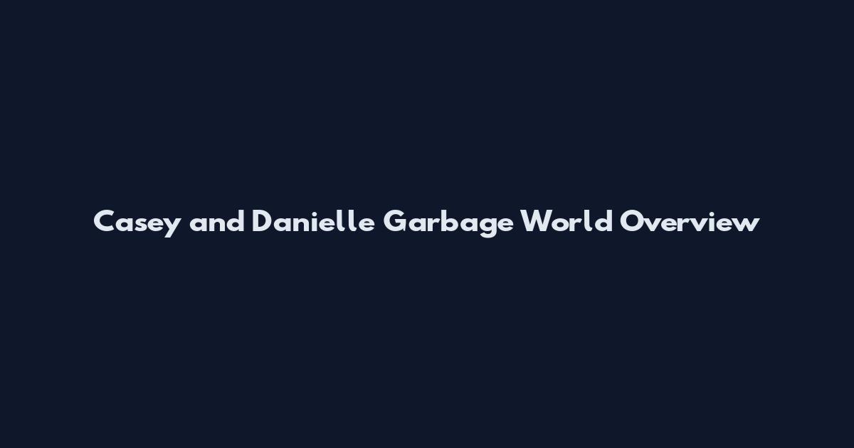 Casey and Danielle Garbage World Overview