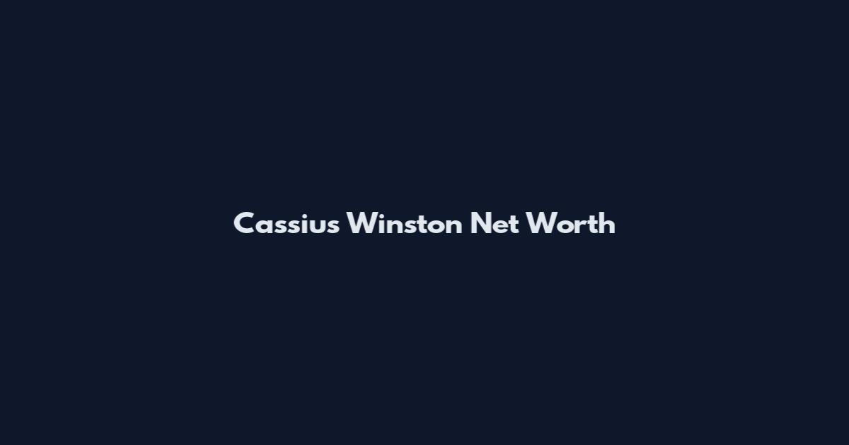 Cassius Winston Net Worth