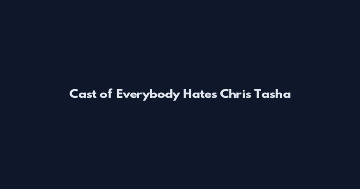 Cast of Everybody Hates Chris Tasha