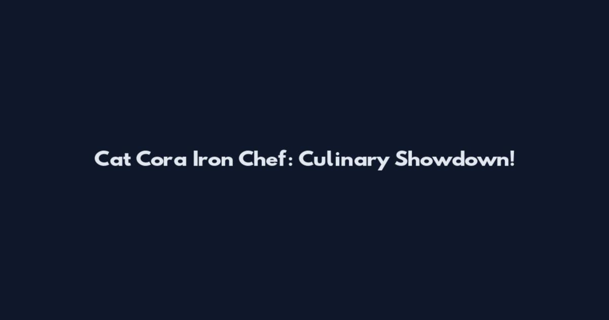 Cat Cora Iron Chef: Culinary Showdown!