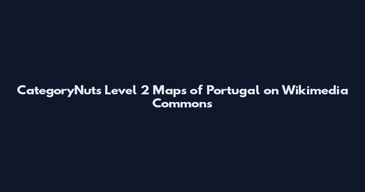 CategoryNuts Level 2 Maps of Portugal on Wikimedia Commons