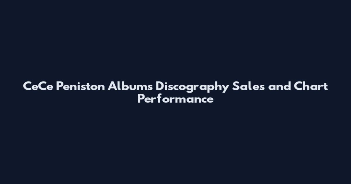CeCe Peniston Albums Discography Sales and Chart Performance