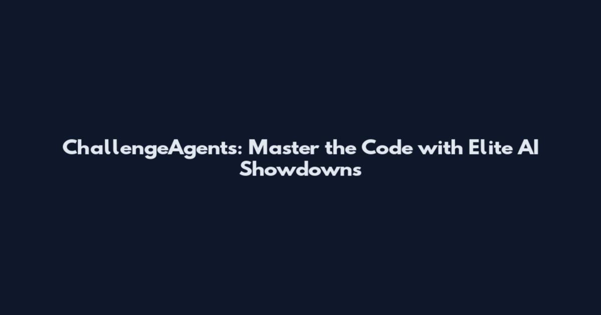 ChallengeAgents: Master the Code with Elite AI Showdowns