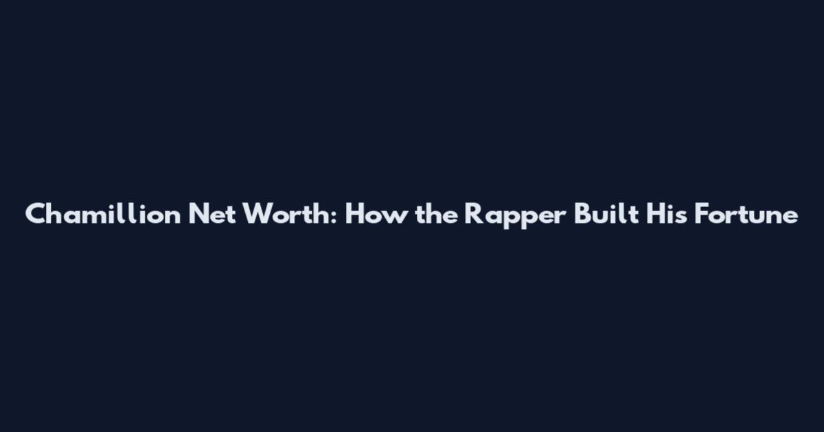 Chamillion Net Worth: How the Rapper Built His Fortune