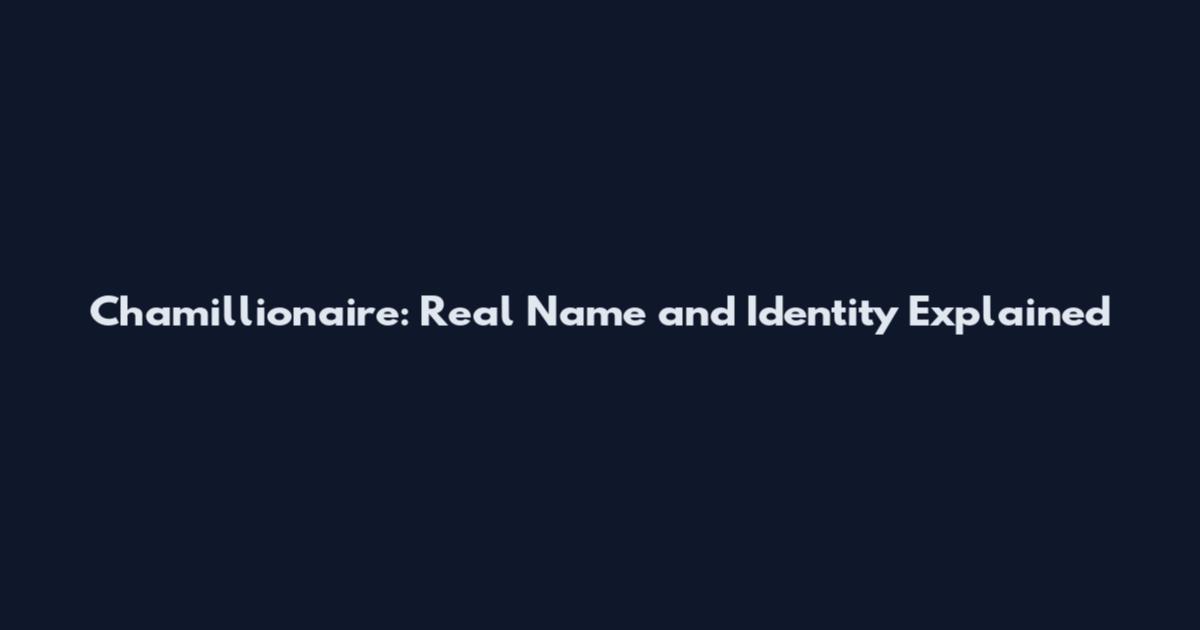 Chamillionaire: Real Name and Identity Explained