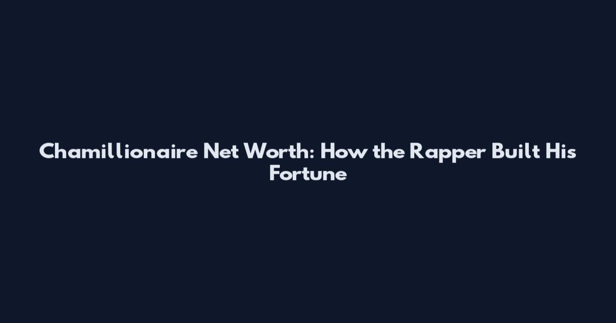 Chamillionaire Net Worth: How the Rapper Built His Fortune