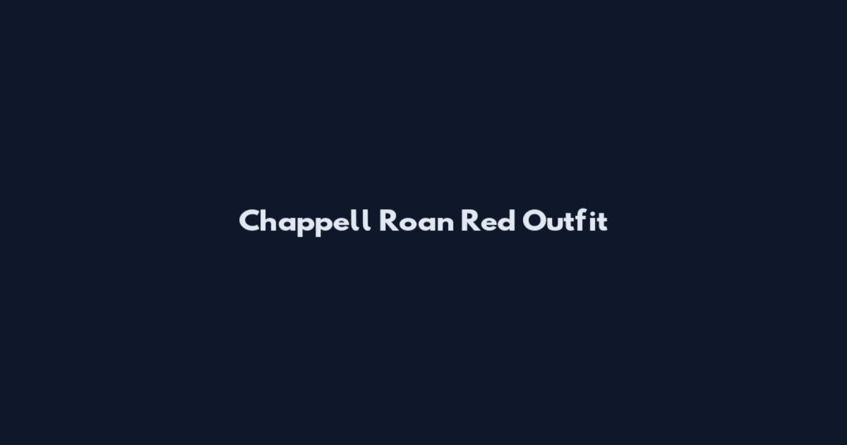 Chappell Roan Red Outfit