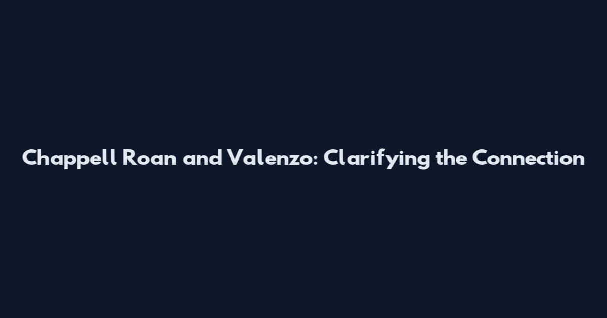 Chappell Roan and Valenzo: Clarifying the Connection