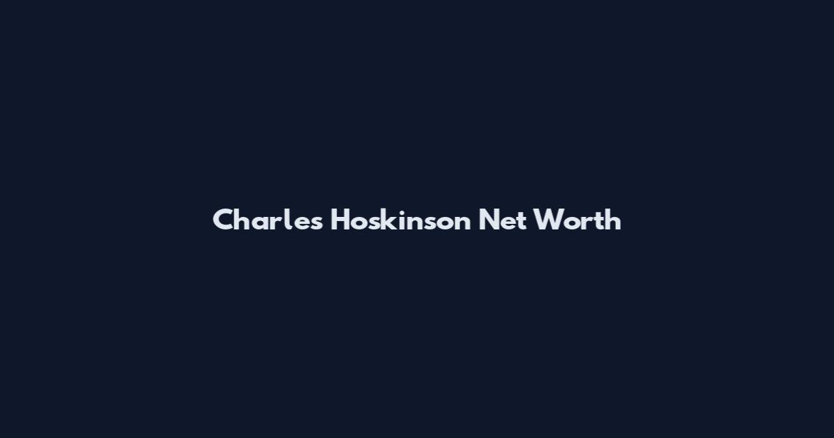 Charles Hoskinson Net Worth