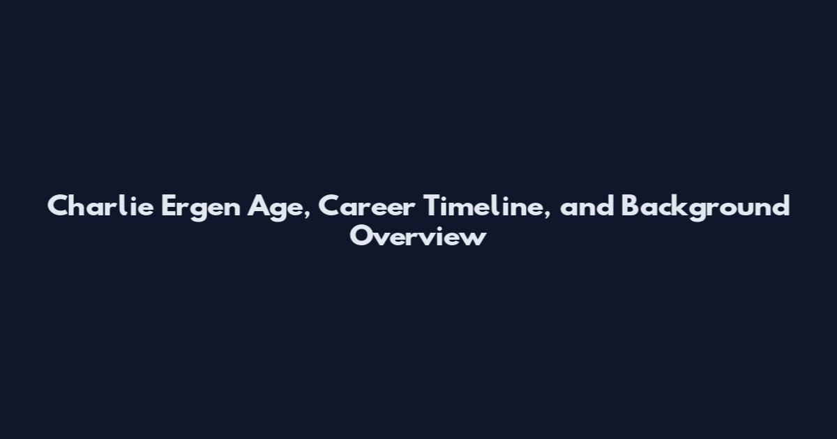 Charlie Ergen Age, Career Timeline, and Background Overview