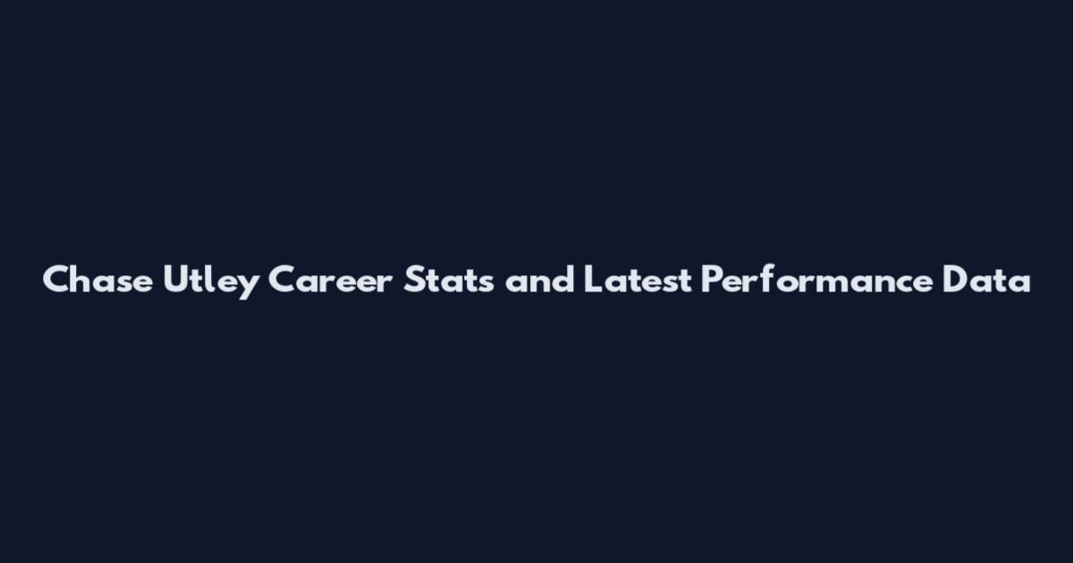 Chase Utley Career Stats and Latest Performance Data
