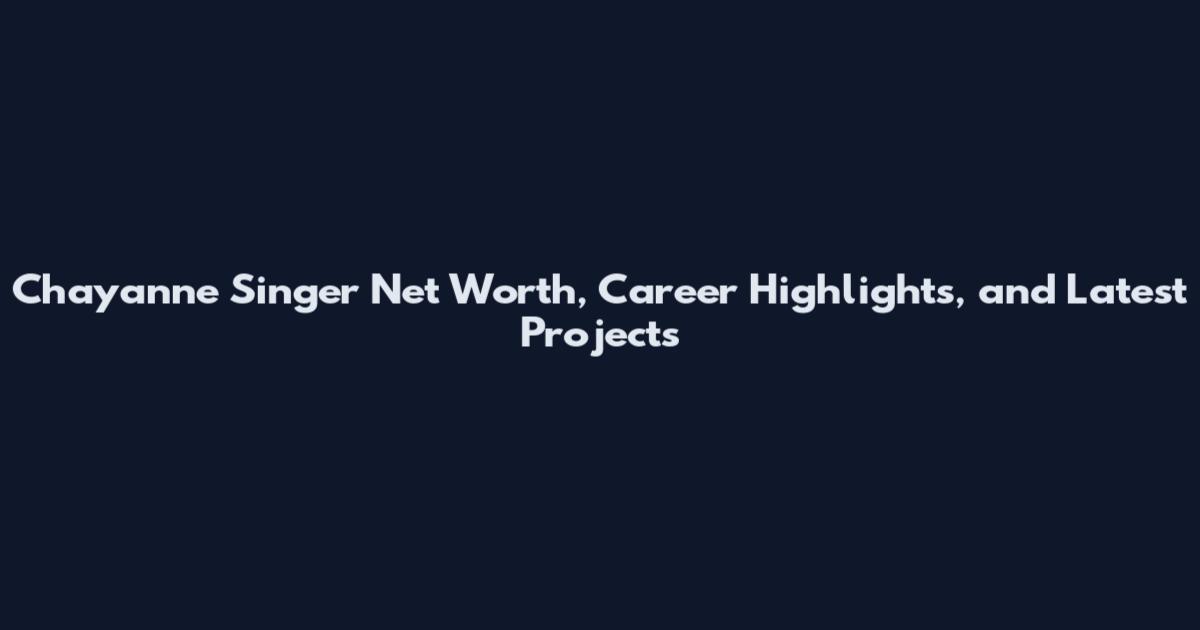 Chayanne Singer Net Worth, Career Highlights, and Latest Projects