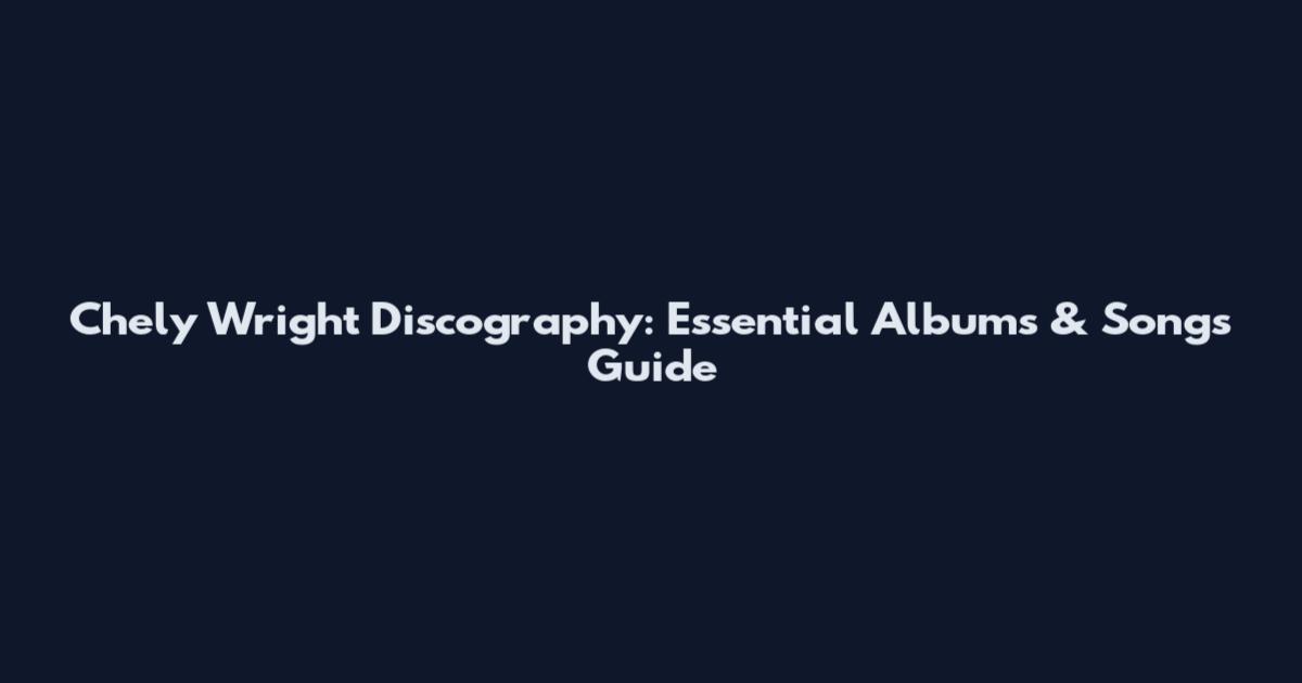 Chely Wright Discography: Essential Albums & Songs Guide