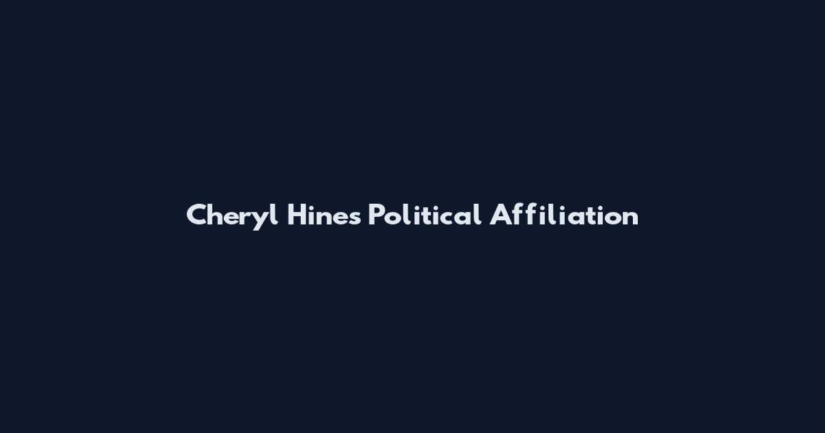 Cheryl Hines Political Affiliation