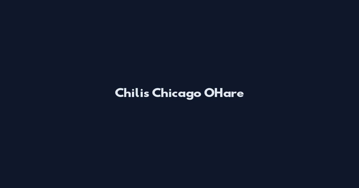 Chili's Chicago O'Hare