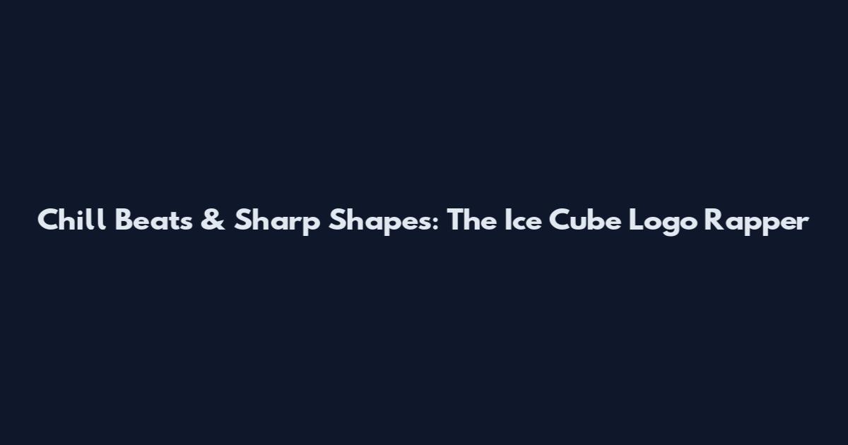 Chill Beats & Sharp Shapes: The Ice Cube Logo Rapper