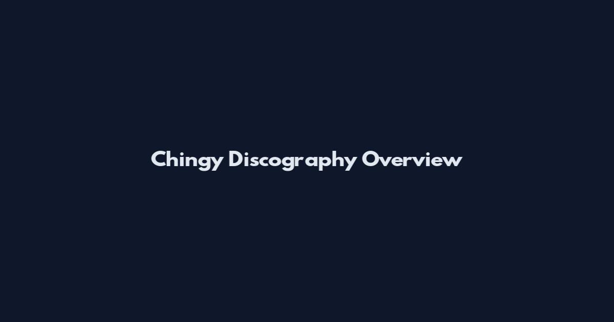 Chingy Discography Overview