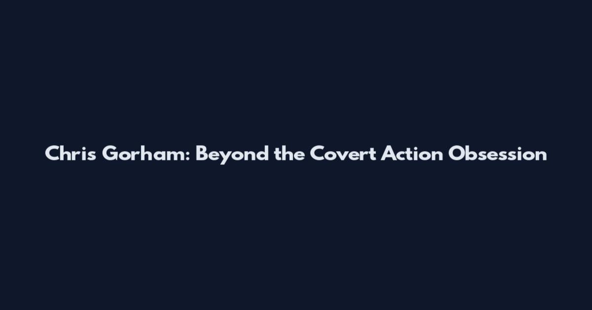 Chris Gorham: Beyond the Covert Action Obsession