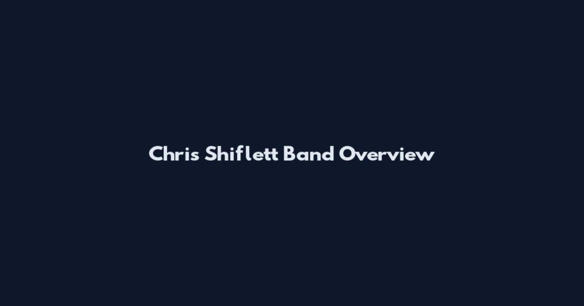 Chris Shiflett Band Overview