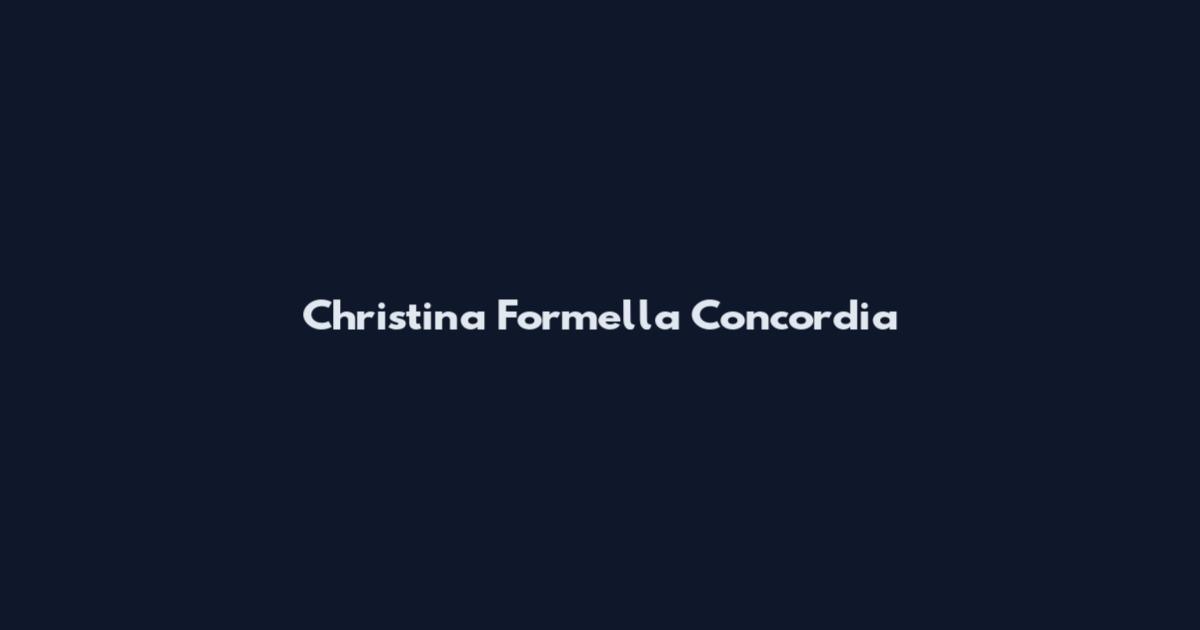 Christina Formella Concordia