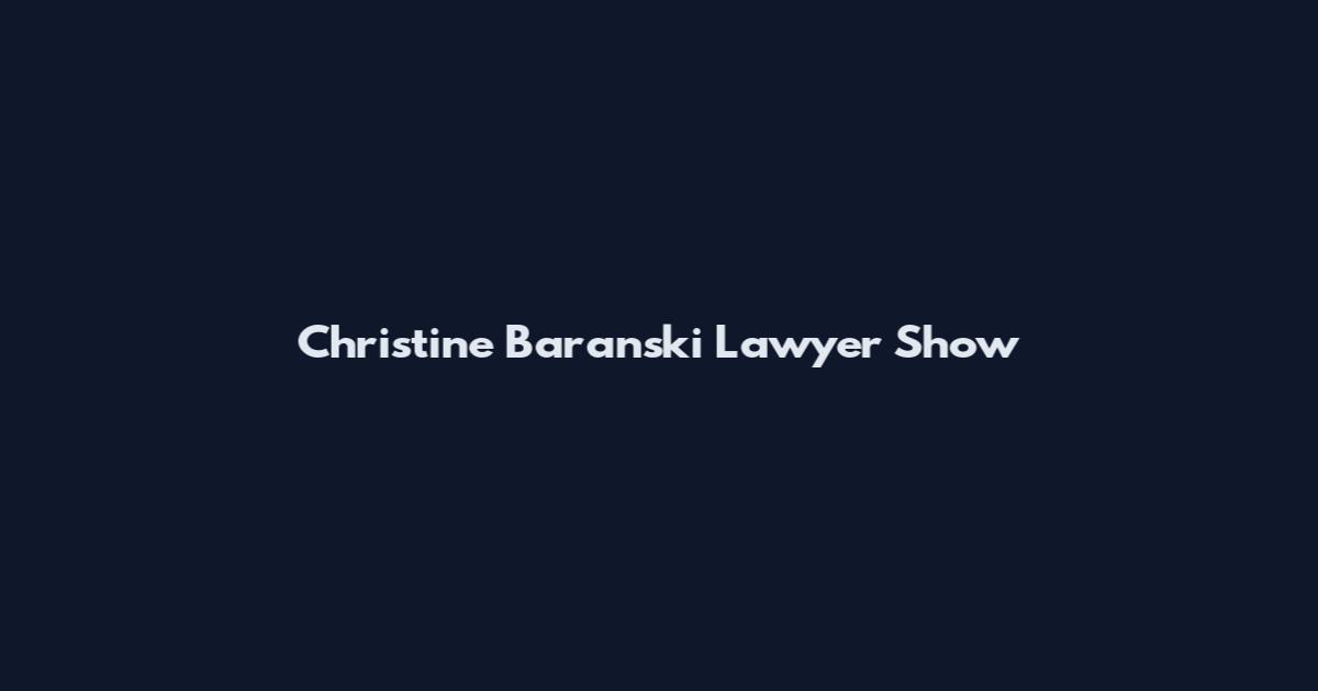 Christine Baranski Lawyer Show