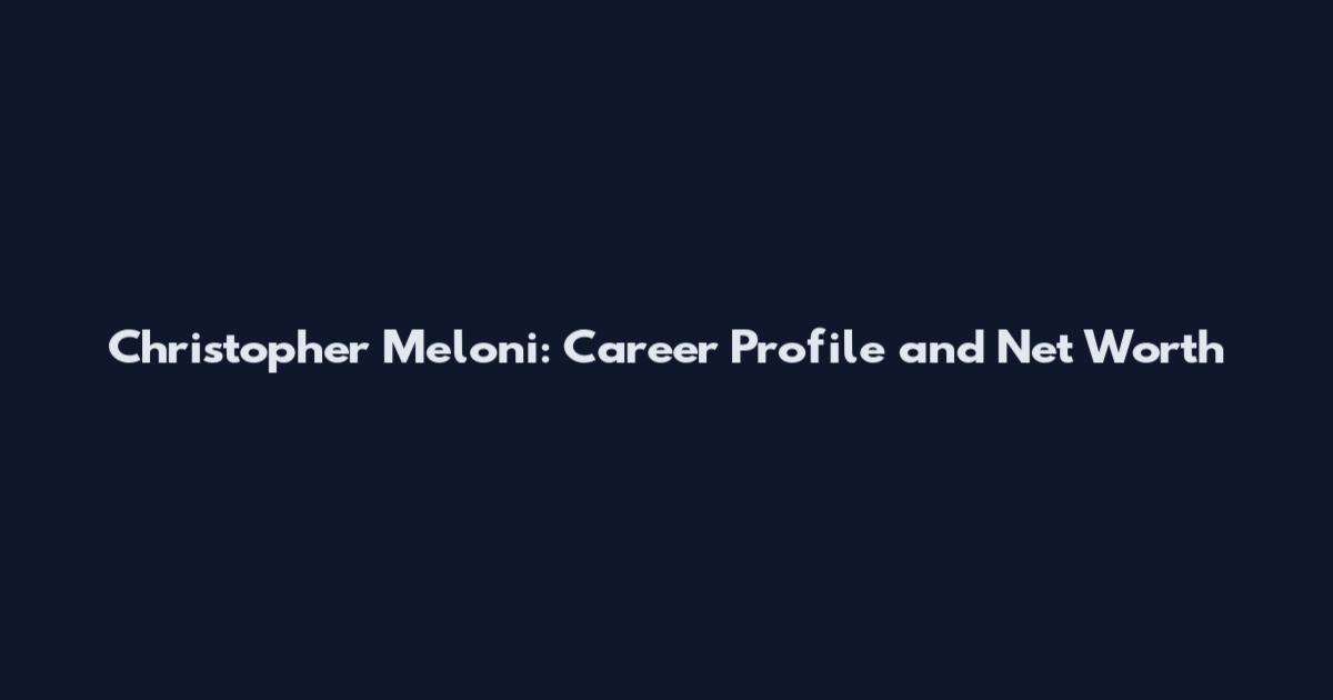 Christopher Meloni: Career Profile and Net Worth