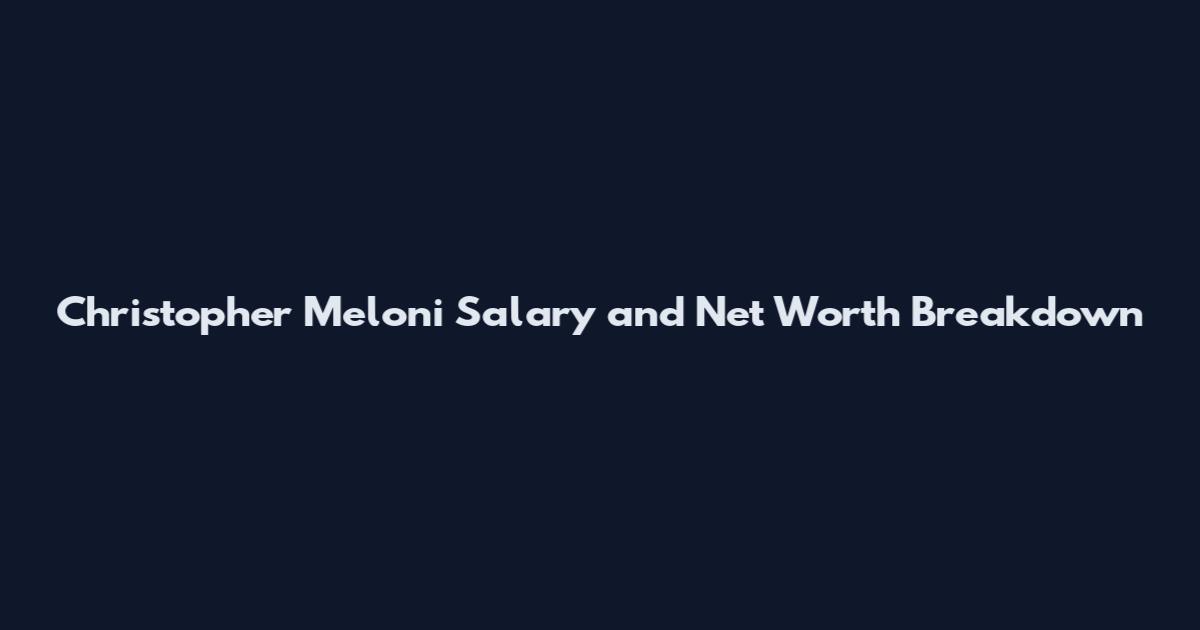 Christopher Meloni Salary and Net Worth Breakdown