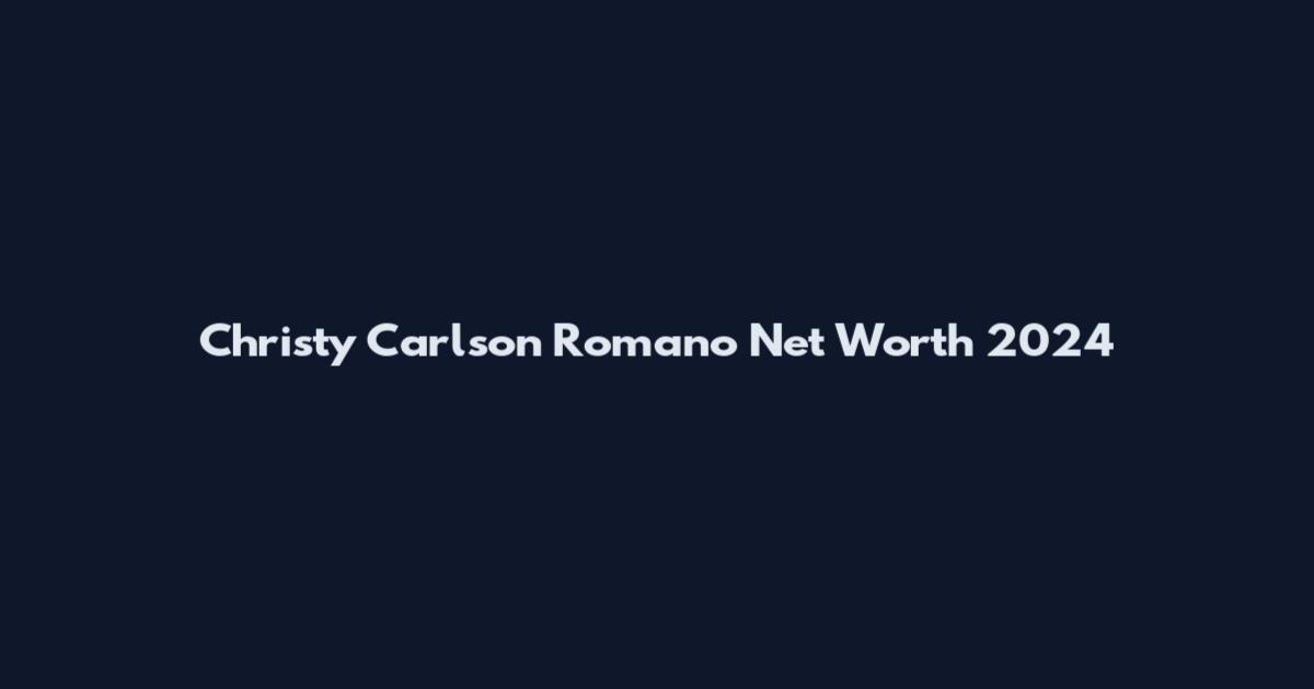 Christy Carlson Romano Net Worth 2024