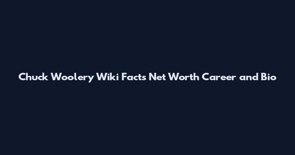 Chuck Woolery Wiki Facts Net Worth Career and Bio