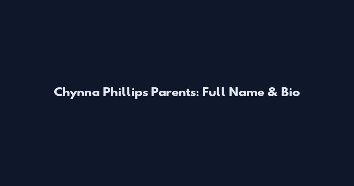 Chynna Phillips Parents: Full Name & Bio
