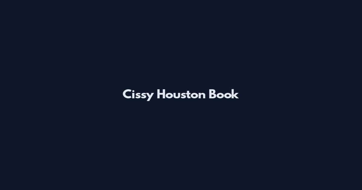 Cissy Houston Book