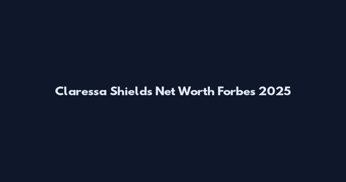 Claressa Shields Net Worth Forbes 2025