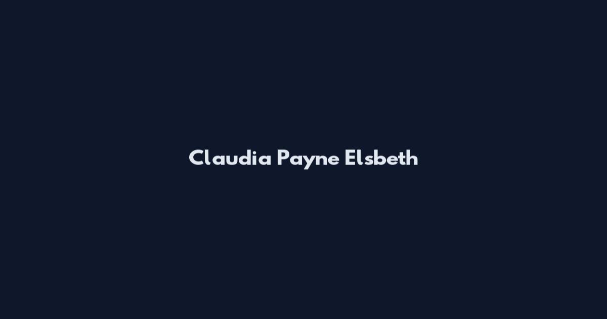 Claudia Payne Elsbeth