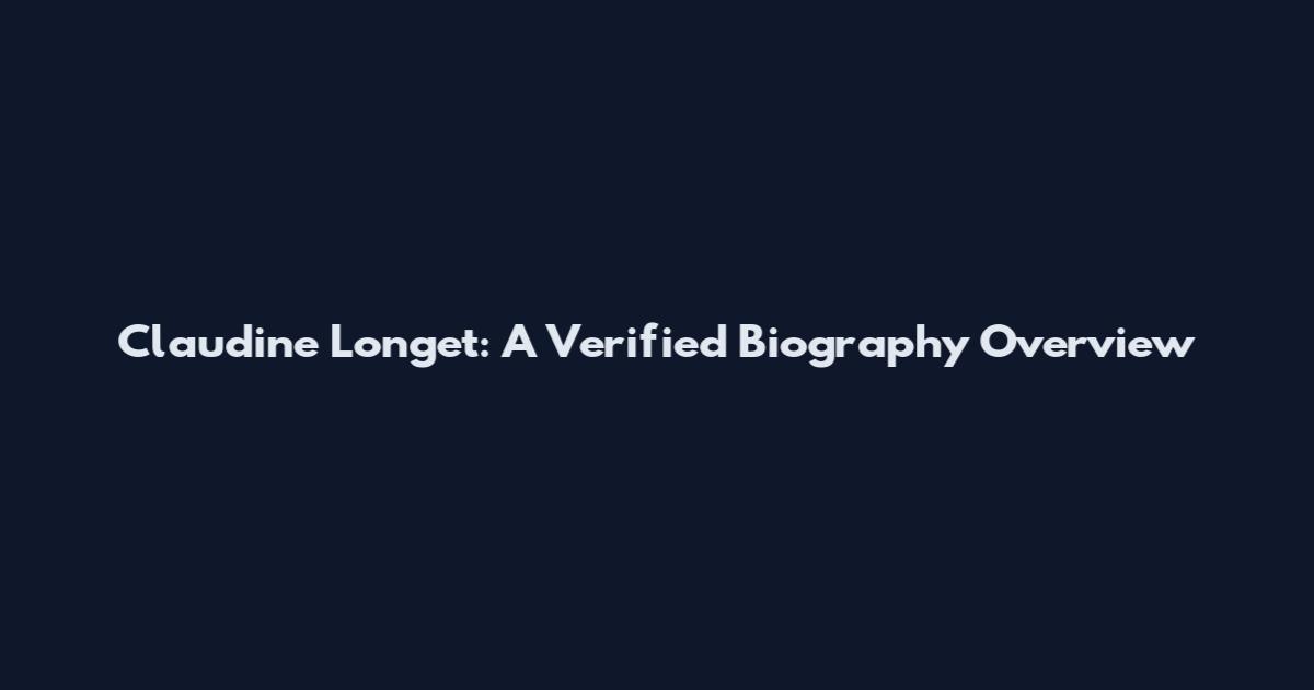 Claudine Longet: A Verified Biography Overview