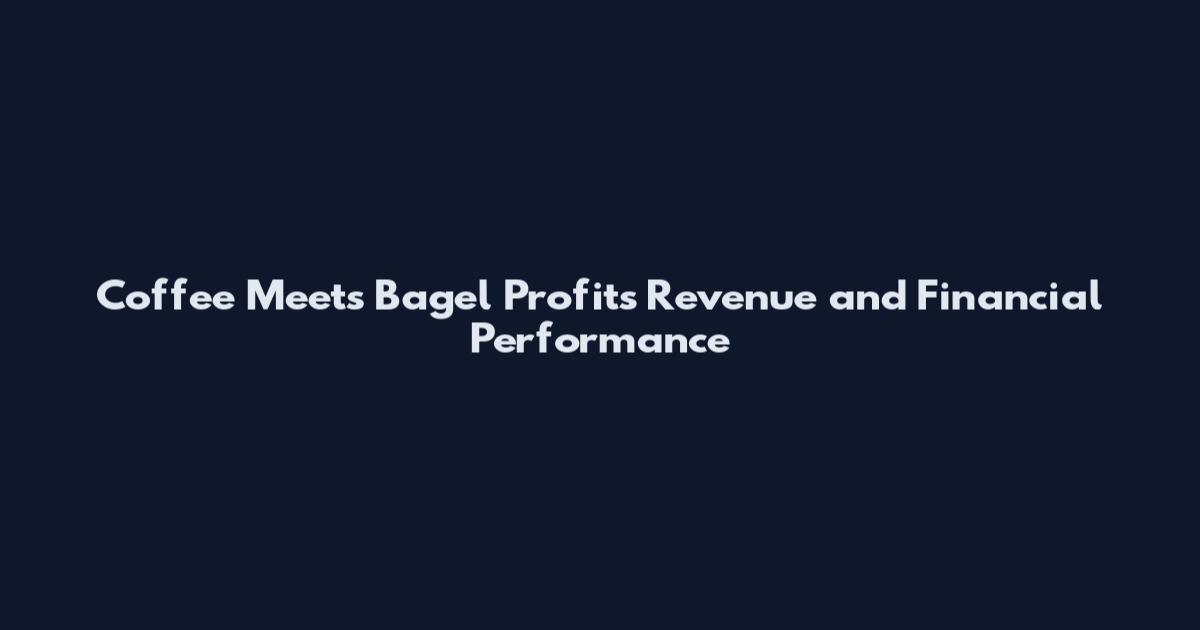 Coffee Meets Bagel Profits Revenue and Financial Performance