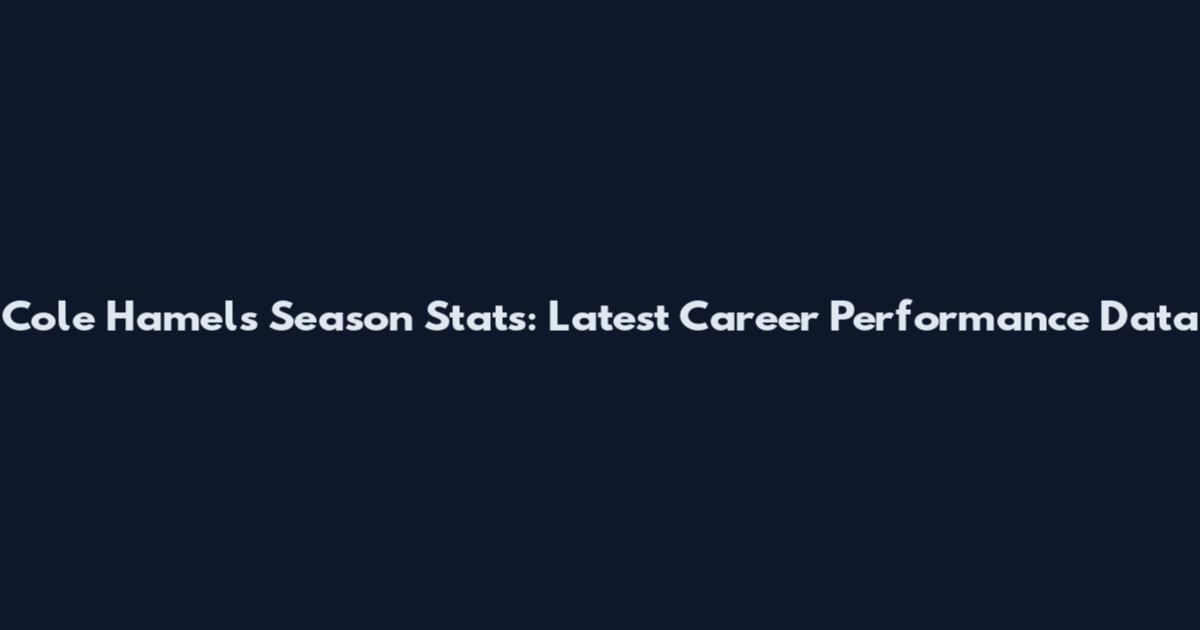 Cole Hamels Season Stats: Latest Career Performance Data