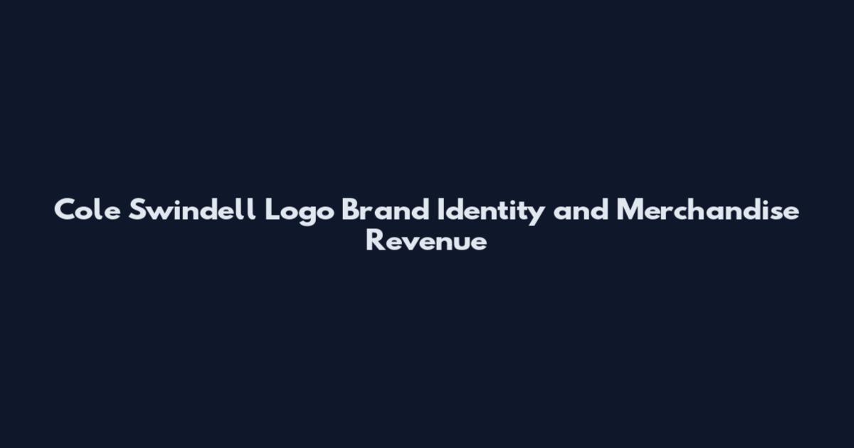 Cole Swindell Logo Brand Identity and Merchandise Revenue
